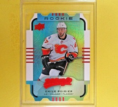 2015-16 Upper Deck MVP Teal Level 3 Emile Poirier #199 Die Cut Rookie RC